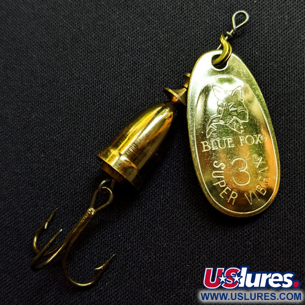  Blue Fox Super Vibrax 3, золото, 8 г, блешня оберталка (вертушка) #15971