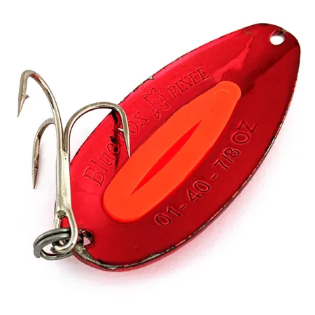 Blue Fox Pixee UV (світиться в ультрафіолеті), червоний металік UV - світиться в ультрафіолеті, 24 г, блесна коливалка (колебалка) #15972