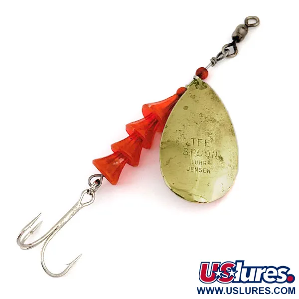 Luhr Jensen TEE Spoon, золото, 10 г, блешня оберталка (вертушка) #15981