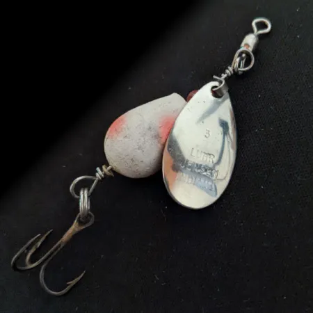 Luhr Jensen Cherry Bobber, Хром, 2,5 г, блешня оберталка (вертушка) #15982