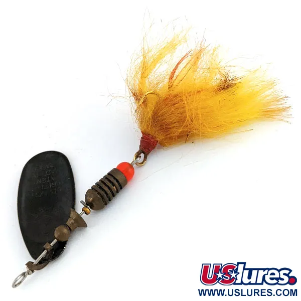  Mepps Black Fury 4 Dressed 1970-х років, Чорний, 8 г, блешня оберталка (вертушка) #16031