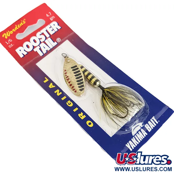 Yakima Bait Worden’s Original Rooster Tail, золото, 4,7 г, блешня оберталка (вертушка) #16102