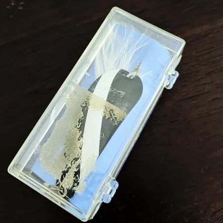 Старовинна незачіпляйка Rex Spoon виробництва Weezel bait, Чорна/біла, 12,5 г, блесна коливалка (колебалка) #16151