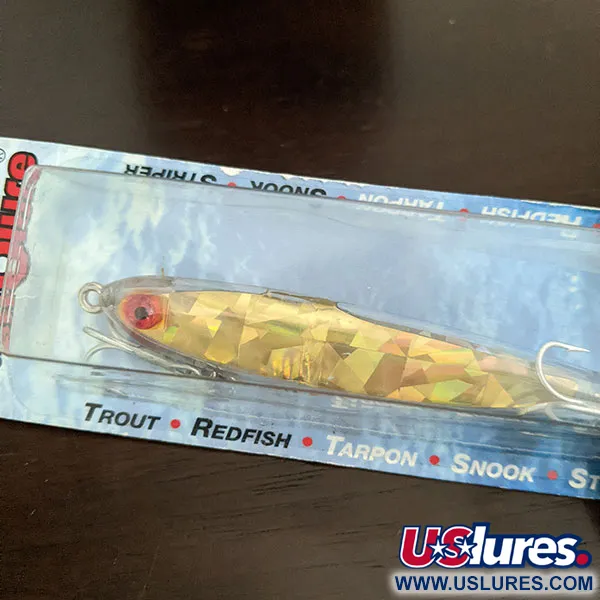 L&S Bait Mirro lure MirrOlure MirrOMinnow 19MR Suspending Twitchbait, золото, 11 г, воблер #16300
