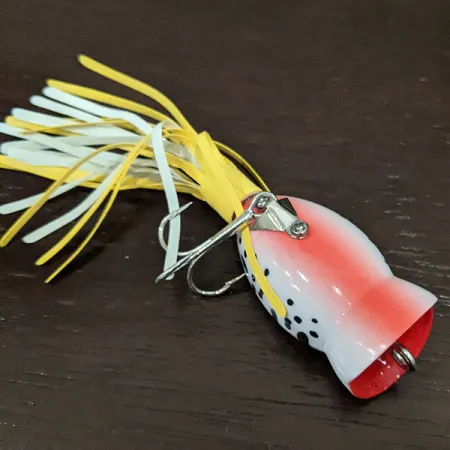 Fred Arbogast Hula Popper, Tiger, 8 г, воблер #16324