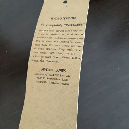 Hydro Lures Незачіпляйка Hydro Spoon, 14 г, блесна коливалка (колебалка) #16325