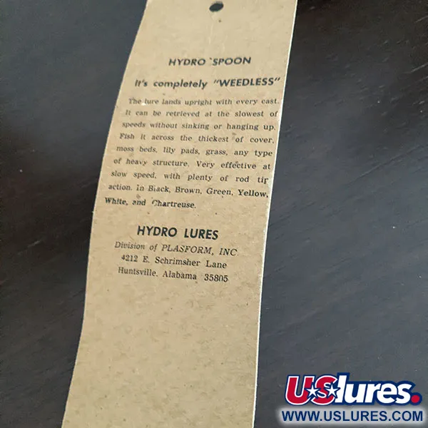 Hydro Lures Незачіпляйка Hydro Spoon, , 14 г, воблер #16325