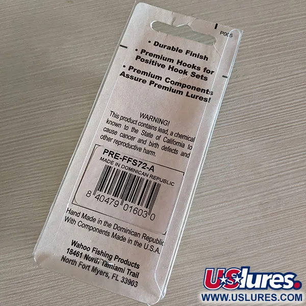  Wahoo Key Largo Swim'n Fin, Rattl, шумовий, , 7 г, блесна коливалка (колебалка) #16498