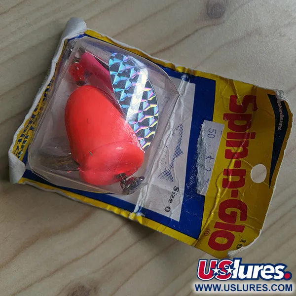 Yakima Bait Spin-N-Glo, Помаранчевий/голограма, 9 г, блешня оберталка (вертушка) #16528