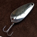  Worth Chippewa Steel Spoon, нікель/червоний/чорний, 6 г, блесна коливалка (колебалка) #16554