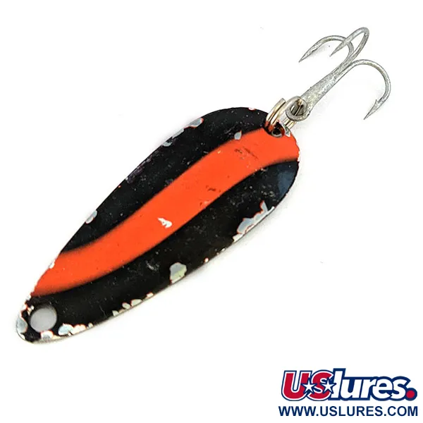  Worth Chippewa Steel Spoon, нікель/червоний/чорний, 6 г, блесна коливалка (колебалка) #16570