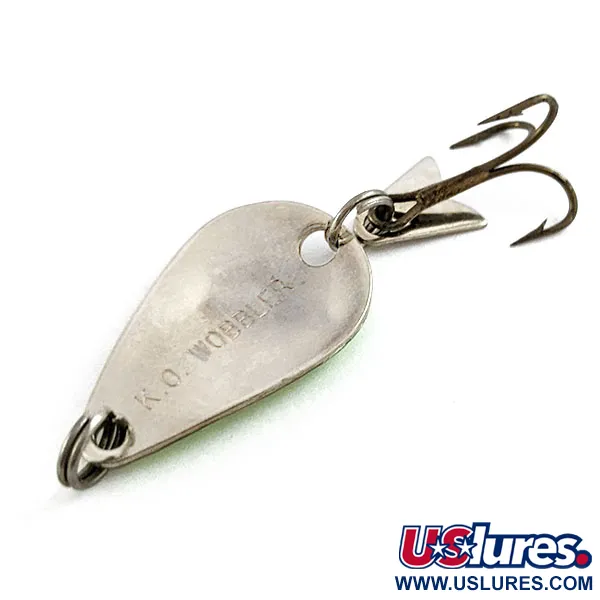 Acme K.O. Wobbler, нікель/зелений, 3,5 г, блесна коливалка (колебалка) #16573