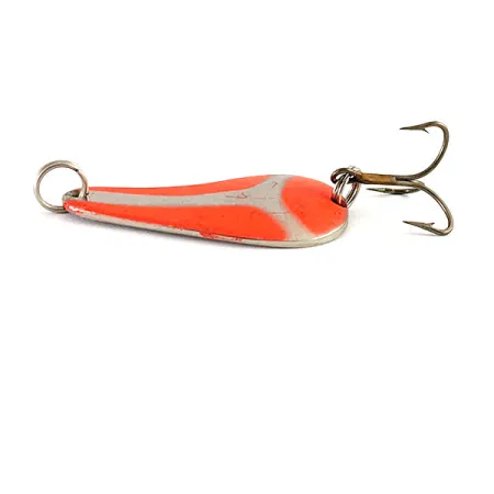 Worth PÖС Chop UV (світиться в ультрафіолеті), нікель/червоний UV, 11 г, блесна коливалка (колебалка) #16793