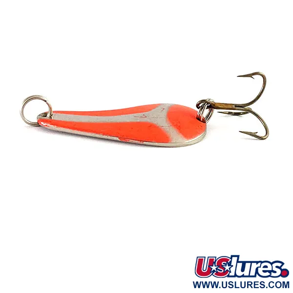 Worth PÖС Chop UV (світиться в ультрафіолеті)​, нікель/червоний UV, 11 г, блесна коливалка (колебалка) #17050