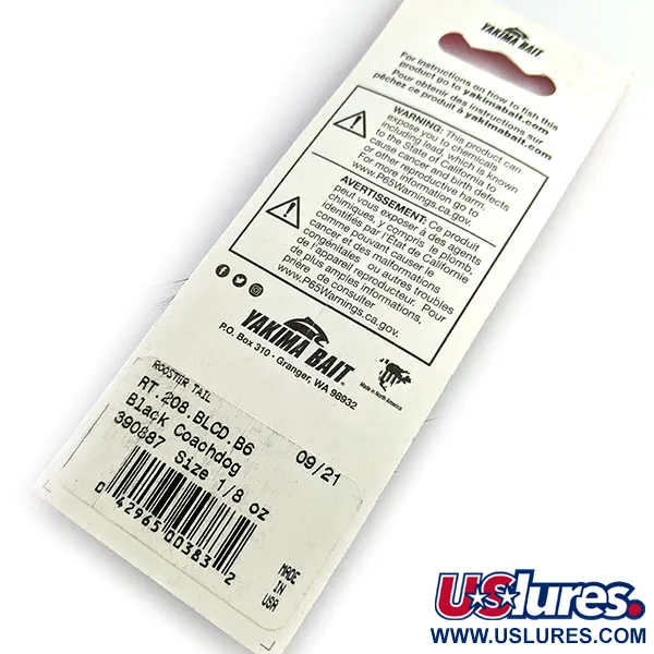 Yakima Bait Worden’s Original Rooster Tail, золото/чорний, 3,6 г, блешня оберталка (вертушка) #16590