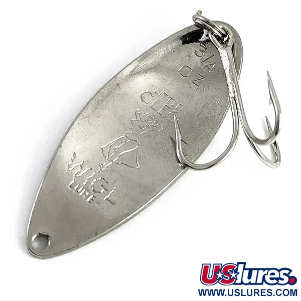 Seneca Little Cleo (Hula Girl), нікель/синій, 21 г, блесна коливалка (колебалка) #16603