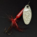 Yakima Bait Worden’s Original Rooster Tail, срібло/червоний, 3,6 г, блешня оберталка (вертушка) #16626