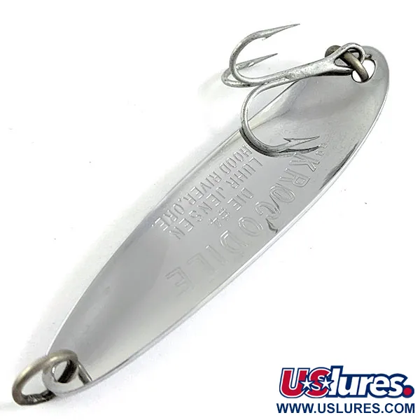 Luhr Jensen Krocodile #4, нікель, 14 г, блесна коливалка (колебалка) #16639