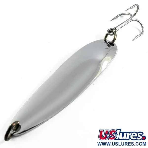 Luhr Jensen Krocodile #4, нікель, 14 г, блесна коливалка (колебалка) #16639