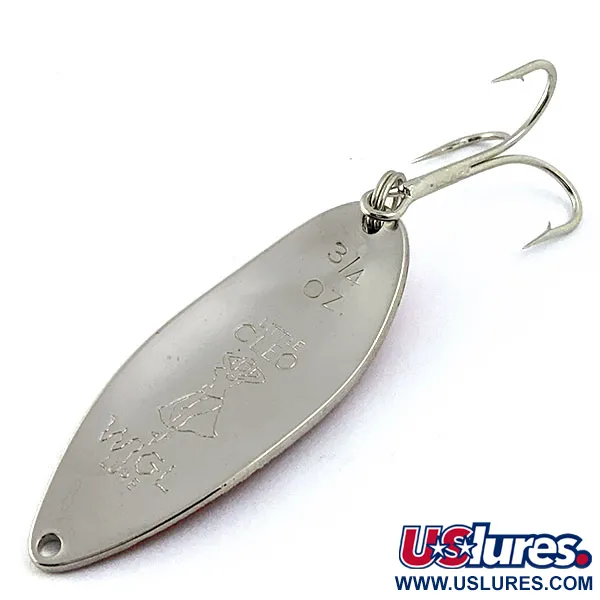 Eppinger Little Cleo (Hula Girl), Червоний/білий/нікель, 21 г, блесна коливалка (колебалка) #16655