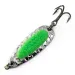  Blue Fox Pixee UV (світиться в ультрафіолеті), нікель/зелений, 3,5 г, блесна коливалка (колебалка) #16664