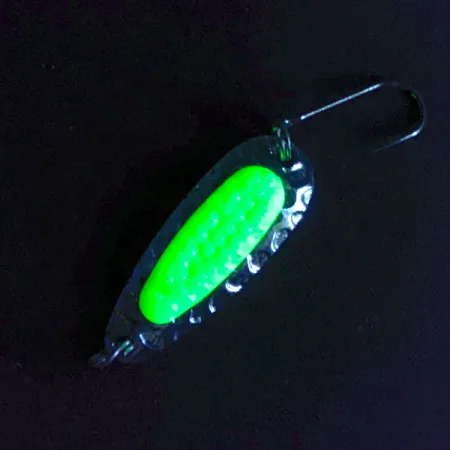 ​Blue Fox Pixee UV (світиться в ультрафіолеті), нікель/жовтий, 3,5 г, блесна коливалка (колебалка) #16665