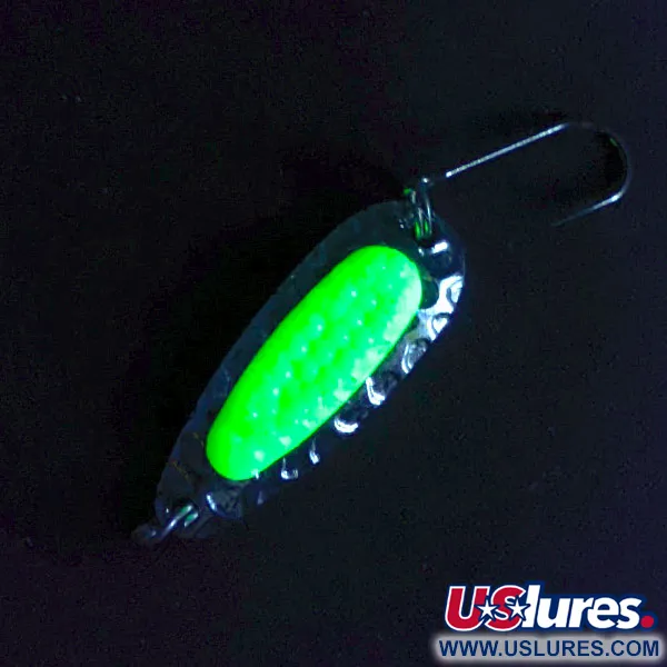  ​Blue Fox Pixee UV (світиться в ультрафіолеті), нікель/жовтий, 3,5 г, блесна коливалка (колебалка) #16665