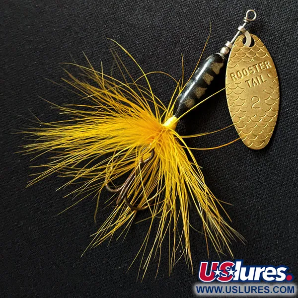 Yakima Bait Worden’s Original Rooster Tail 2, золото, 3,5 г, блешня оберталка (вертушка) #16742