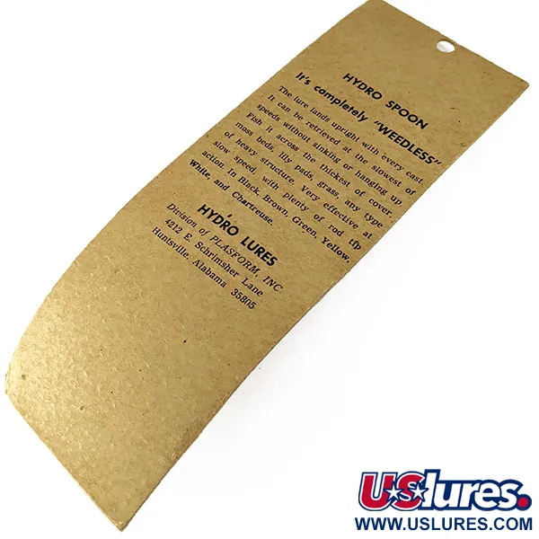 Hydro Lures ​Незачіпляйка Hydro Spoon, Зелений/чорний, 11 г, воблер #16752