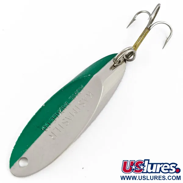 Acme Kastmaster, нікель/зелений, 14 г, блесна коливалка (колебалка) #16772