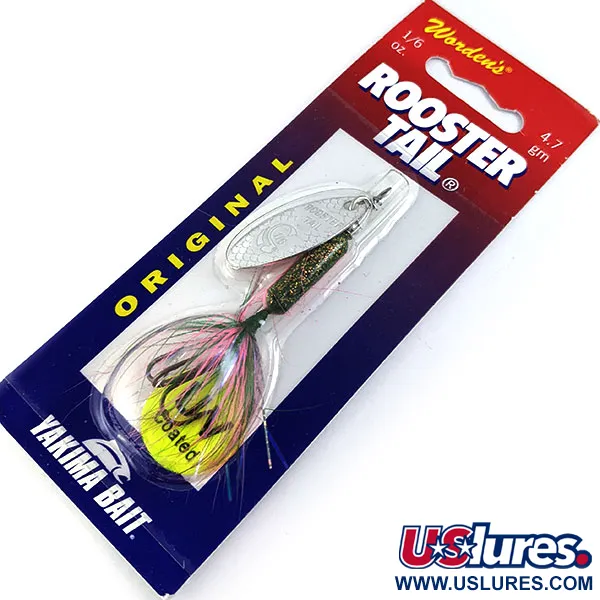 Yakima Bait Worden’s Original Rooster Tail, Tinsel Glitter Rainbow, 4,7 г, блешня оберталка (вертушка) #16798