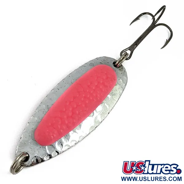  Blue Fox Pixee UV (світиться в ультрафіолеті), нікель/рожевий, 14 г, блесна коливалка (колебалка) #16802