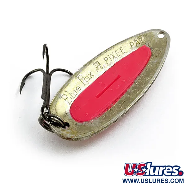  Blue Fox Pixee UV (світиться в ультрафіолеті), золото/рожевий, 14 г, блесна коливалка (колебалка) #16803