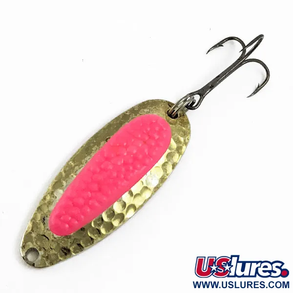  Blue Fox Pixee UV (світиться в ультрафіолеті), золото/рожевий, 14 г, блесна коливалка (колебалка) #16803