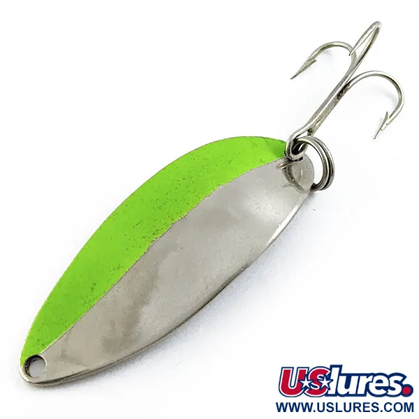 Seneca Little Cleo (Hula Girl), нікель/зелений, 14 г, блесна коливалка (колебалка) #16806