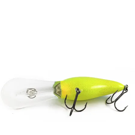 Norman DD22 HD (Heavy Diver) UV (світиться в ультрафіолеті), Жовтий/блакитний/золотий гліттер, 28 г, воблер #16852
