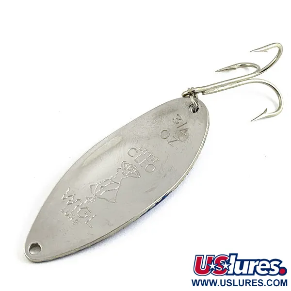 Seneca Little Cleo (Hula Girl), нікель/синій, 21 г, блесна коливалка (колебалка) #16882