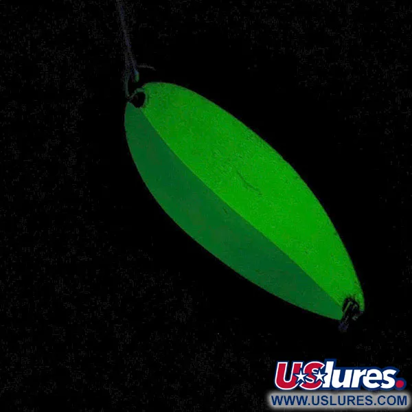  Acme Little Cleo (світиться в темряві), нікель/синій/білий Glow - світиться у темряві, 21 г, блесна коливалка (колебалка) #16888