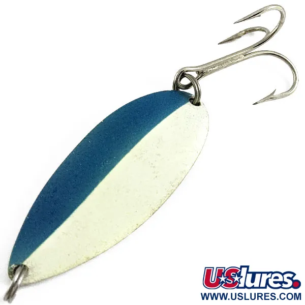  Acme Little Cleo (світиться в темряві), нікель/синій/білий Glow - світиться у темряві, 21 г, блесна коливалка (колебалка) #16888