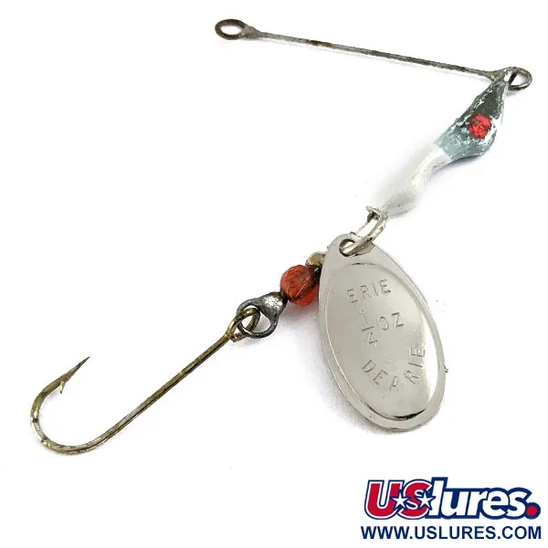  ​Erie Dearie Walleye Killer, нікель, 7 г, блешня оберталка (вертушка) #16918