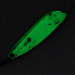  Luhr Jensen Krocodile #7 (світиться в темряві), Зелений/білий Glow - світиться у темряві, 74 г, блесна коливалка (колебалка) #16935