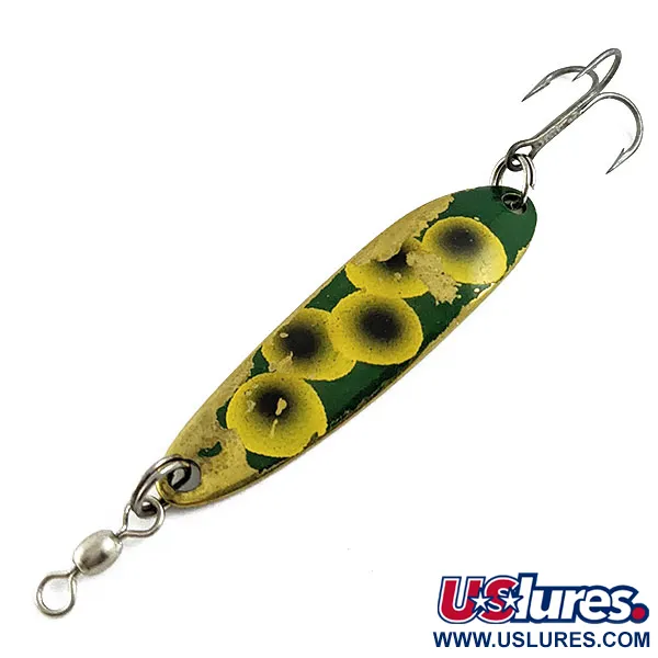 Luhr Jensen Krocodile #3, Gold/Frog, 10 г, блесна коливалка (колебалка) #16958