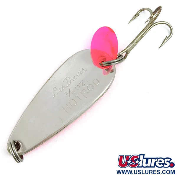 Luhr Jensen Les Davis Hotrod, Рожевий/нікель, 11 г, блесна коливалка (колебалка) #16970