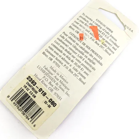 Luhr Jensen Hot Tail, Шартрез, 3,5 г, блешня оберталка (вертушка) #17887