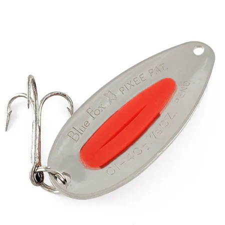 Blue Fox Pixee UV (світиться в ультрафіолеті), нікель/помаранчевий UV, 24 г, блесна коливалка (колебалка) #17107