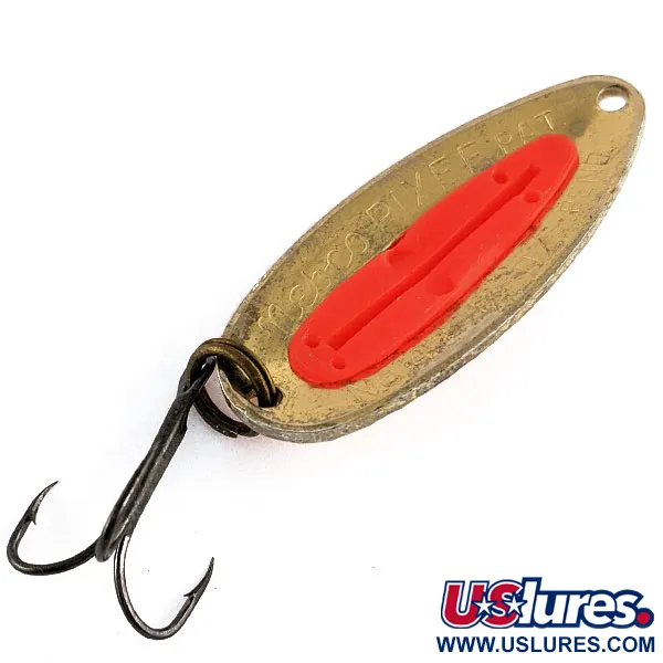  Nebco Pixee UV (світиться в ультрафіолеті), золото/UV червоний, 14 г, блесна коливалка (колебалка) #17109