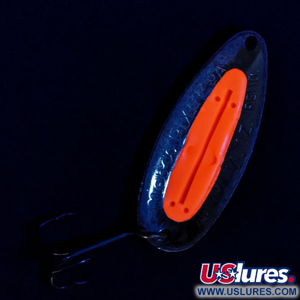  Nebco Pixee UV (світиться в ультрафіолеті), золото/UV червоний, 14 г, блесна коливалка (колебалка) #17109