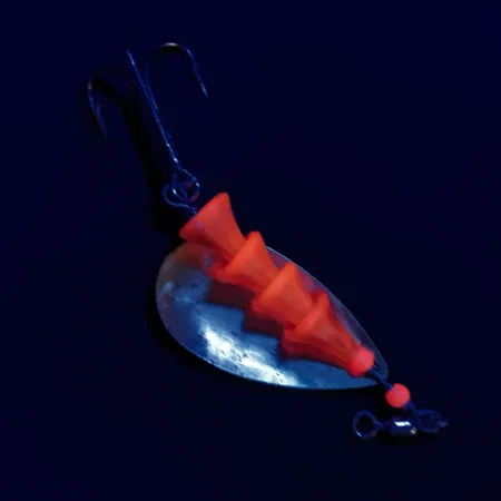 Luhr Jensen Tee Spoon 4 TEE Spoon UV (світиться в ультрафіолеті), латунь/Червоний UV - світиться в ультрафіолеті, 10 г, блешня оберталка (вертушка) #17116
