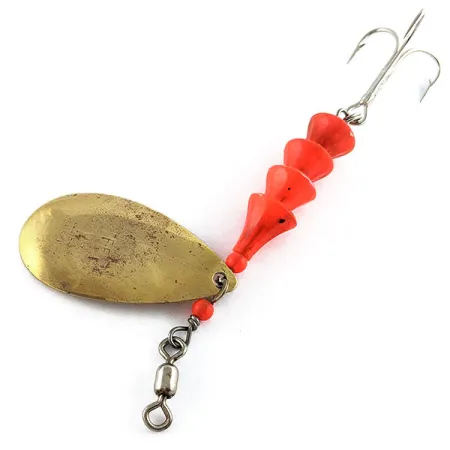 Luhr Jensen Tee Spoon 4 TEE Spoon UV (світиться в ультрафіолеті), латунь/Червоний UV - світиться в ультрафіолеті, 10 г, блешня оберталка (вертушка) #17116