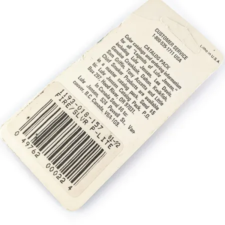 Luhr Jensen Hus-lure UV (світиться в ультрафіолеті), золото/червоний UV, 4 г, блесна коливалка (колебалка) #17152